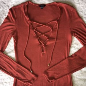 Guess Lace up Bodysuit LIKE NEW